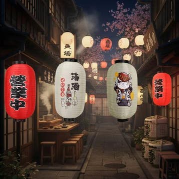 Japanse Hangende Lantaarn – Traditionele Restaurant Decorati, Verzenden, Nieuw