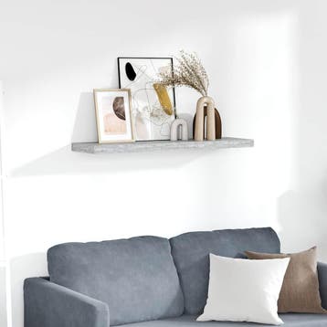 Opbergplank 90cm mdf beton - retourdeal 57% korting, Huis en Inrichting, Woonaccessoires | Wandplanken en Boekenplanken, Ophalen of Verzenden