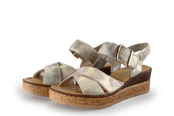 Rieker Sandalen in maat 39 Goud, Kleding | Dames, Overige kleuren, Verzenden, Sandalen of Muiltjes, Zo goed als nieuw