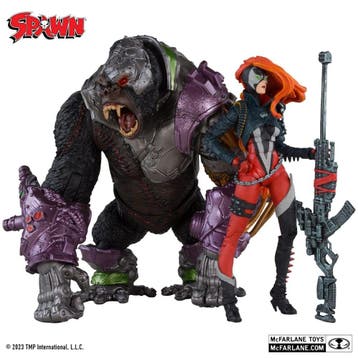 Spawn Action Figures Pack of 2 She Spawn & Cygor (Gold Label, Ophalen of Verzenden, Nieuw