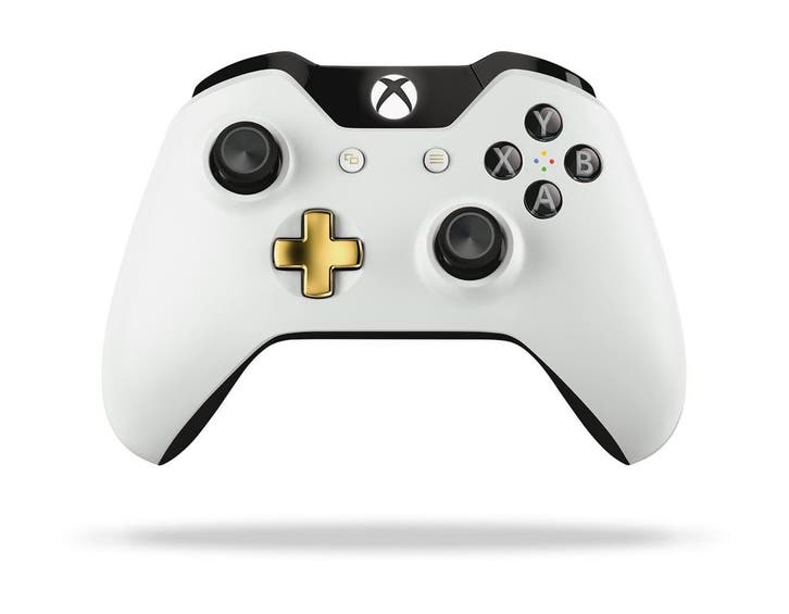 Microsoft Xbox One Controller Lunar White Edition, Spelcomputers en Games, Spelcomputers | Xbox One, Zo goed als nieuw, Ophalen of Verzenden