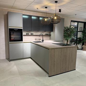 Keuken Empoli Taupe grijs - Superkeukens, Huis en Inrichting, Ophalen of Verzenden, Nieuw, Grijs