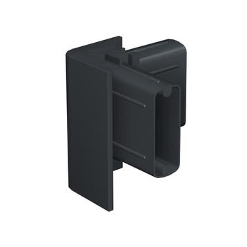 Hoekverbinding voor Click Rail / Ophangrail - Zwart - Pu...