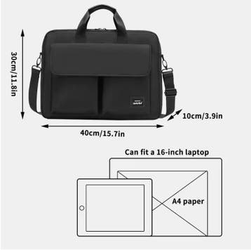 Slim Laptop Aktetas 15,7 inch met Schouderband en Handvat, Computers en Software, Verzenden, Nieuw