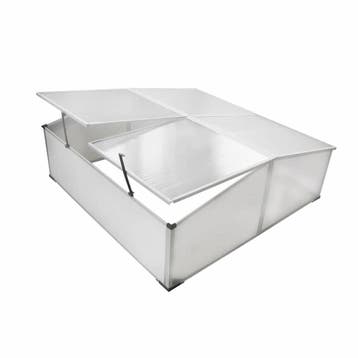 vidaXL Koude bak met 4 deksels 108x110x41 cm, Tuin en Terras, Kassen, Verzenden, Nieuw
