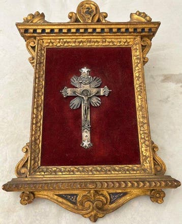 Wandbord - .813 zilver - Wandcrucifix