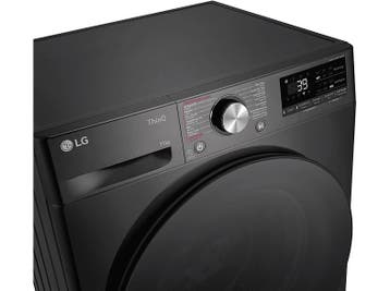 Lg - Wasmachine Voorlader - 11 kg - Zwart, 10 kg of meer, Verzenden, Nieuw, 85 tot 90 cm