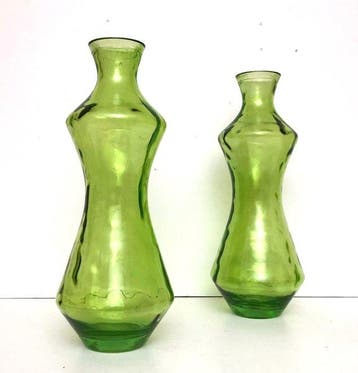 Flesvaas (2) - Glas, 40 cm