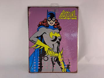 Vintage Batgirl Reusable Metal Calendar Morgen in huis!, Ophalen of Verzenden, Zo goed als nieuw