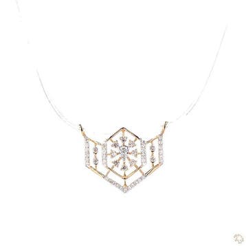 Hanger - 18 karaat Geel goud - 0.15ct. tw. - Diamant