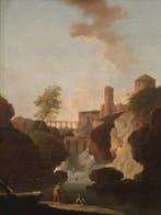 Italiaanse school (XVIII) - Grande paesaggio italiano -