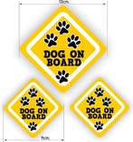 Dog on Board autosticker set (907.43), Verzenden