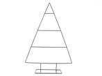 Metalen frame grote kerstboom ca. 78 cm incl. voet, Ophalen of Verzenden, Nieuw