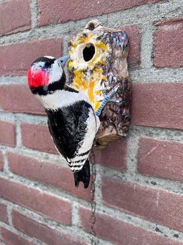 Decoratief ornament - Woodpecker door knocker - Europa -