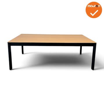 Ahrend salontafel - 120x80x40 - Zwart onderstel - beuken..., Vergader- of Presentatieruimte, Ophalen of Verzenden, Gebruikt, Tafel