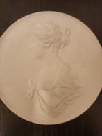 Meissen - Beeldje - Wit porseleinen plaquette met