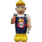 Te huur Abraham 50 jaar jubileum feestpop opblaaspop, Ophalen, Zo goed als nieuw, Abraham of Sarah