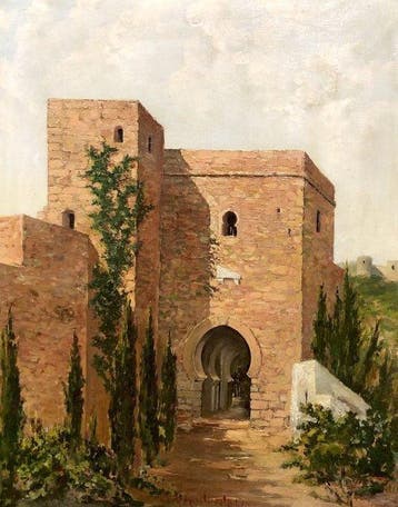 École Orientaliste (XIX-XX) - La Porte de la Justice de