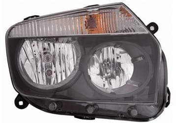 Dacia Duster 2010-2013 Zwart Koplamp Rechts (Koplampen), Verzenden, Nieuw