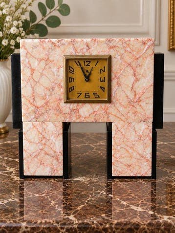 Pendule - Art Deco Marmer - 1930-1940