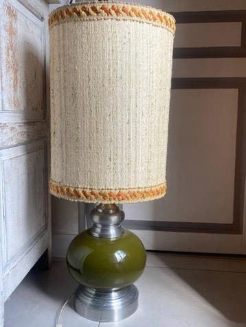 Lamp - Aluminium, Keramiek - Vintage tafellamp
