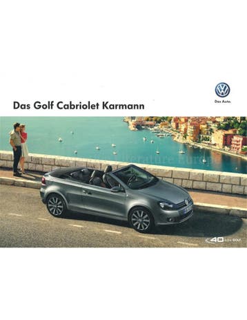 2014 VOLKSWAGEN GOLF CABRIOLET KARMANN BROCHURE DUITS, Nieuw, Volkswagen, Author