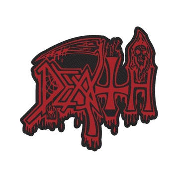Death - Cut Out Logo - patch officiële merchandise, Ophalen of Verzenden, Nieuw, Kleding