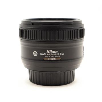 Nikon 50mm F1.8G AF-S Nikkor Objectief (Occasion), Audio, Tv en Foto, Fotografie | Lenzen en Objectieven, Nikon, Ophalen of Verzenden