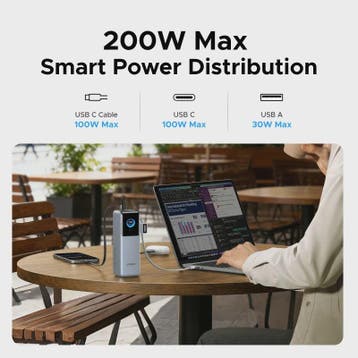 UGREEN Nexode Pro 200W Powerbank 25000mAh met Ingebouwde Kab, Verzenden, Nieuw