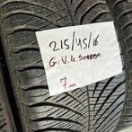2 x Goodyear Vector 4 Seasons 215-45-16 4 Seizoenbanden 7mm, 16 inch, Ophalen of Verzenden, All Season, Band(en)