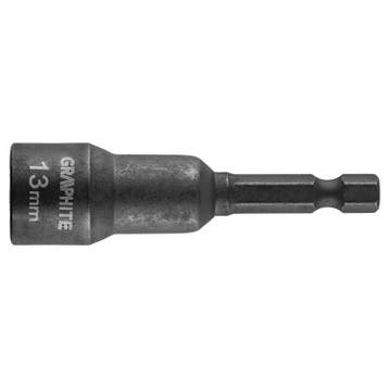 Magnetische dopsleutel bit - 13mm - 1/4 - S2 staal, Ophalen of Verzenden, Nieuw