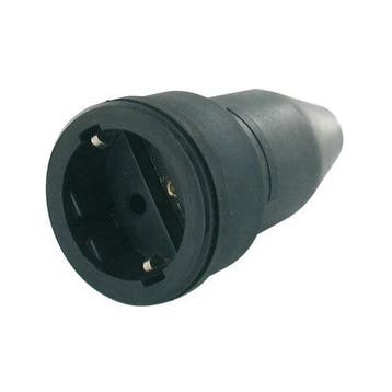 Rubber stekker 220 Volt female, Verzenden, Nieuw