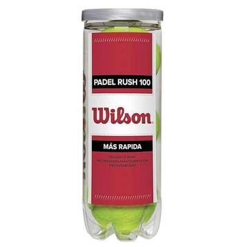 TUBE 3 PADEL BALLS WILSON RUSH 100 (0887768339241) (SPORT), Verzenden, Nieuw