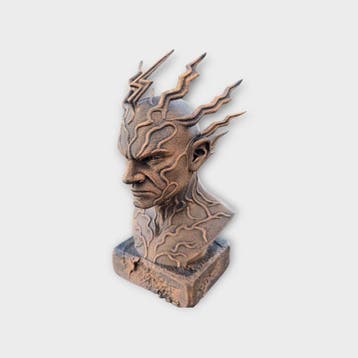Bust of a Energy elemental statue - handpainted home decor m, Verzenden, Nieuw