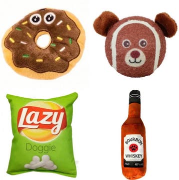 Honden cadeau- en decoratieset met ballonnen,snack,speeltjes, Ophalen of Verzenden, Nieuw, Hondenspeelgoed