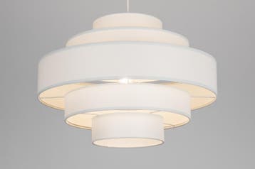 Rietveld Hanglampen - Wit - Stof, Metaal, Huis en Inrichting, Verzenden, Nieuw