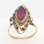 Ring - 18 karaat Geel goud - 1.20ct. tw. Robijn, Nieuw