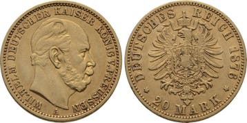 20 Mark 1876 A Pruisen Wilhelm I 1861-1888, Verzenden