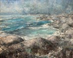 Europese school (XX) - Where the Sea Meets Stone, Antiek en Kunst, Kunst | Schilderijen | Klassiek