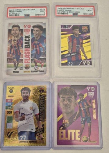 4X CARTE LAMINE YAMAL 2024-25 – COLLEZIONE PREMIUM, Nieuw