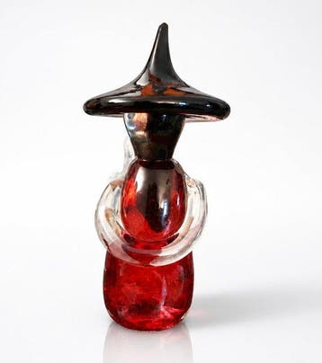 Murano - Archimede Seguso - Beeldje, Homme Chinois - 19 cm -