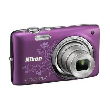 Nikon Coolpix S2700 Digitale Compact Camera - Paars/Lineart, Verzenden, Zo goed als nieuw