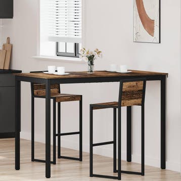 vidaXL Staande Bartafel Bewerkt hout Rechthoekig, Huis en Inrichting, Verzenden, Nieuw