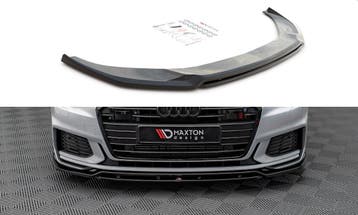 Voorspoiler V.3 Audi A6 S-Line / S6 C8 Maxton Glans Zwart, Ophalen of Verzenden, Nieuw