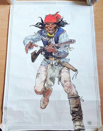Blueberry - American Indian - 68 × 100 cm - 1 Poster - 1973, Nieuw