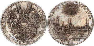 Duitsland Nürnberg, stad. Konventionstaler 1768