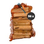 Pallet Giant Flames aanmaakhout 96 netzakken x 12.5L (1200L), Tuin en Terras, Minder dan 3 m³, Ophalen of Verzenden, Overige houtsoorten