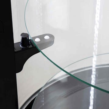 HCB Ronde gebaksvitrine - 400 liter - zwart - 230V, Verzenden, Nieuw in verpakking, Koelen en Vriezen