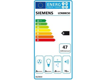Siemens LC96BBC50 - iQ100 - Afzuigkap 90 cm - Wandschouw -, Verzenden, Zo goed als nieuw