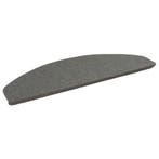 vidaXL Zelfklevende Trapmatten Halfrond 15 pcs Grijs 80 x 28, Verzenden, Nieuw